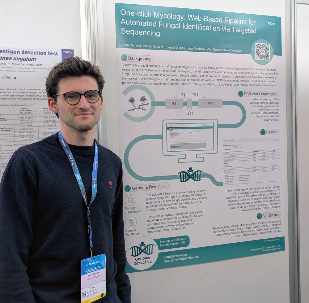 Sam Dierickx poster at ESCMID Global 2026